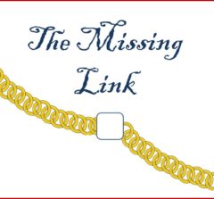 Loss of Sibling-the Missing Link/gold necklace with center link missing